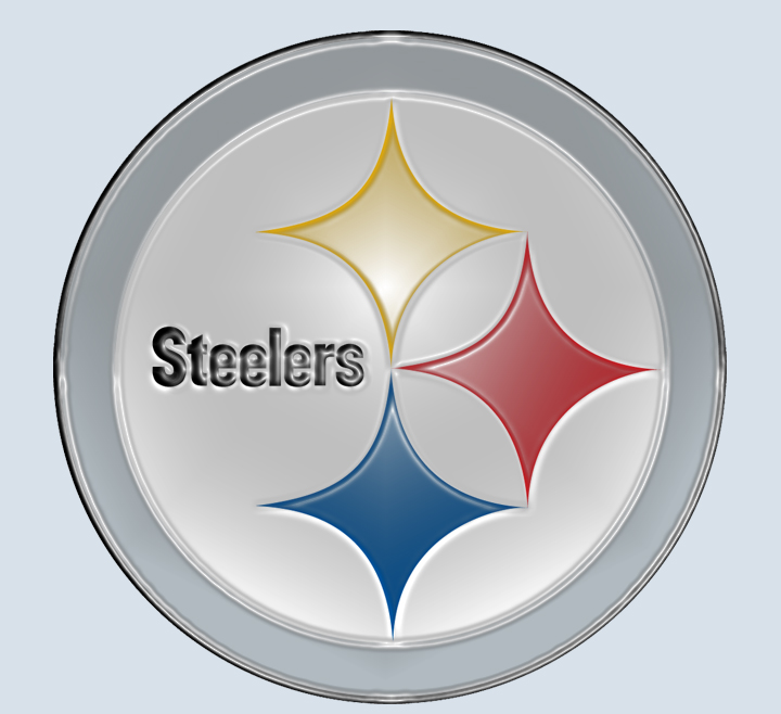 Pittsburgh Steelers Plastic Effect Logo vinyl decal